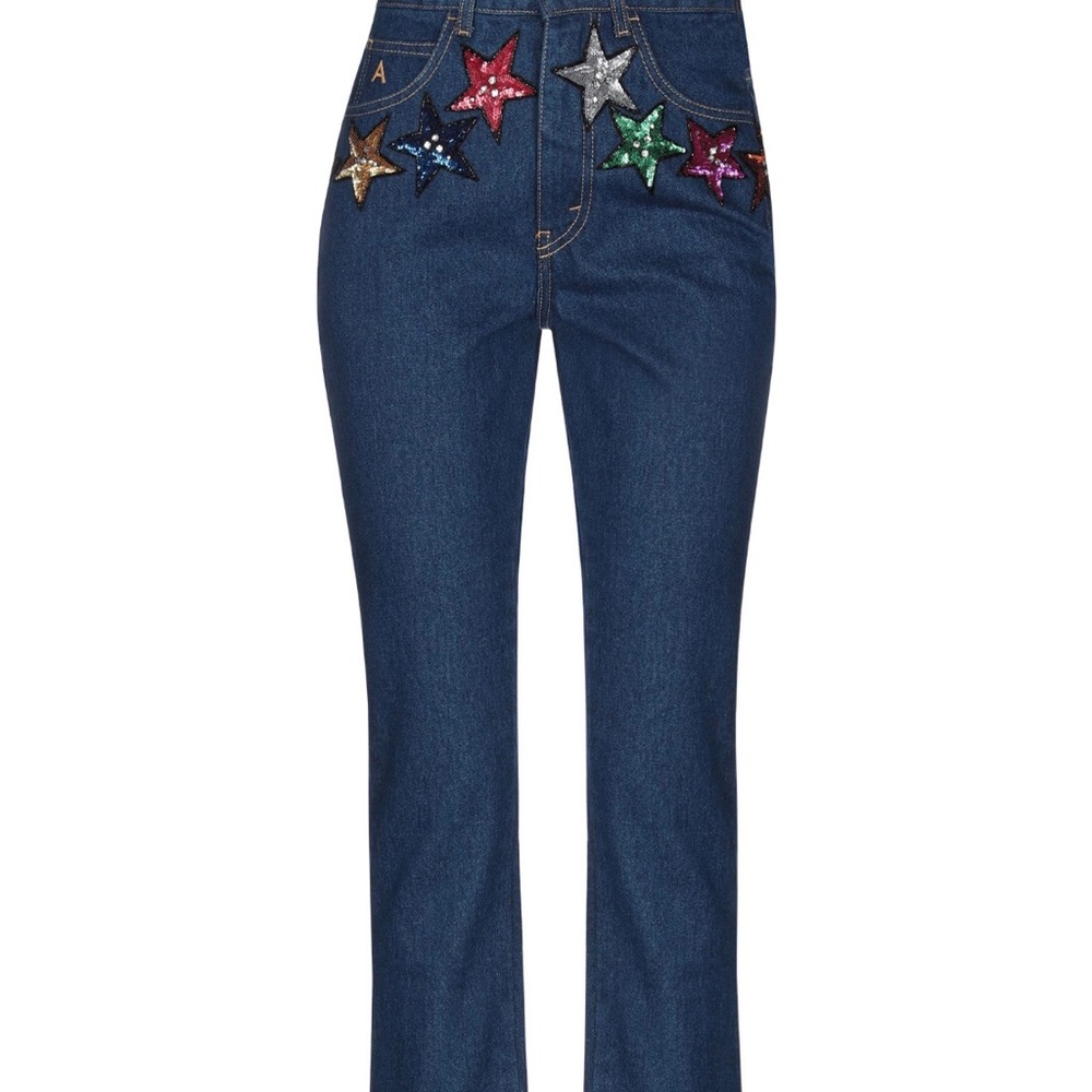 NWT The Attico Star Embellished Jeans Sz IT38/US 0